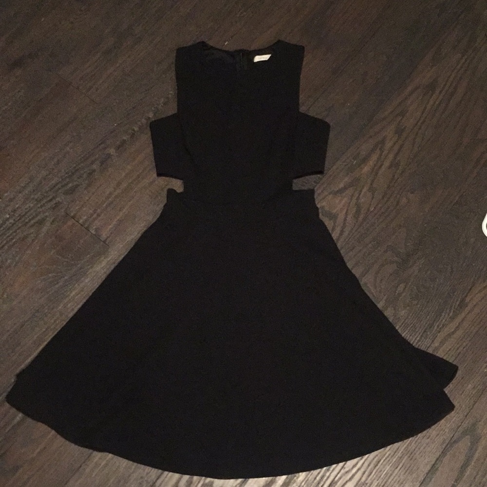 Little black cutout dress